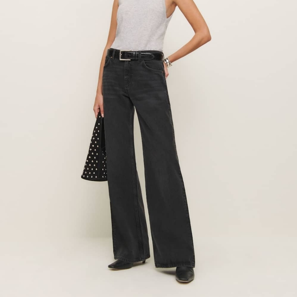 Reformation High Rise Slouchy Wide Leg Jeans - Picture 2 of 10